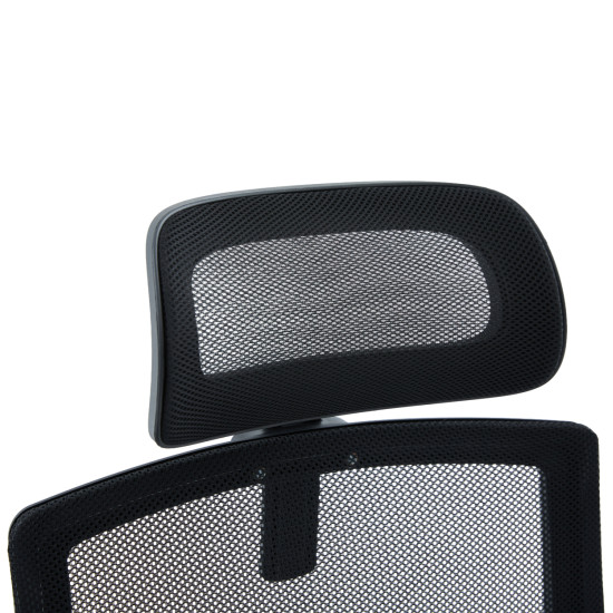 Καρεκλα γραφειου velocity hm1229.01 μαυρo mesh & pp 61x62x123υεκ **