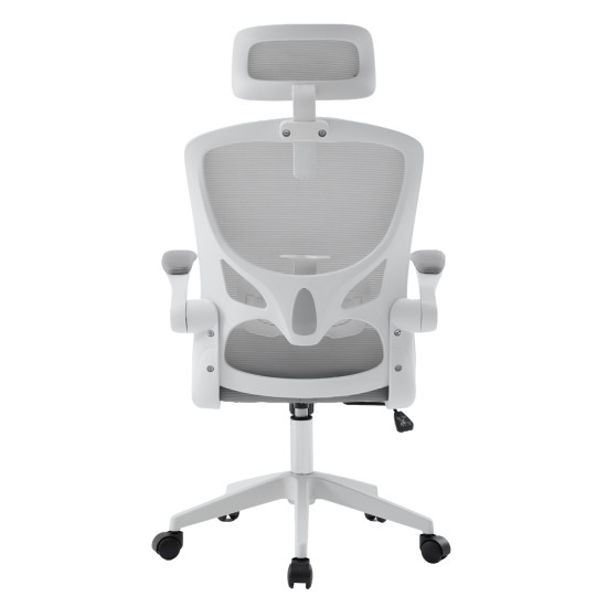 Καρεκλα γραφειου floater hm1230.02 λευκο pp--ανοιχτο γκρι mesh 62x62x106-116υεκ **