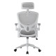 Καρεκλα γραφειου floater hm1230.02 λευκο pp--ανοιχτο γκρι mesh 62x62x106-116υεκ **