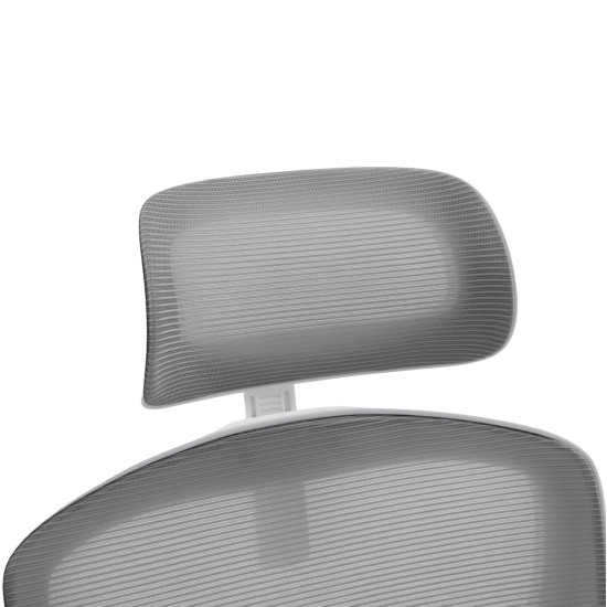 Καρεκλα γραφειου floater hm1230.02 λευκο pp--ανοιχτο γκρι mesh 62x62x106-116υεκ **