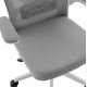 Καρεκλα γραφειου floater hm1230.02 λευκο pp--ανοιχτο γκρι mesh 62x62x106-116υεκ **