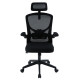 Καρεκλα γραφειου floater hm1230.01 μαυρo mesh & pp 62x62x106-116υεκ **