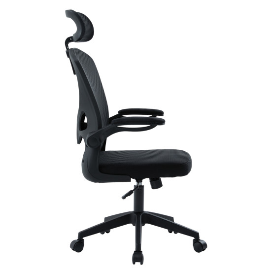 Καρεκλα γραφειου floater hm1230.01 μαυρo mesh & pp 62x62x106-116υεκ **