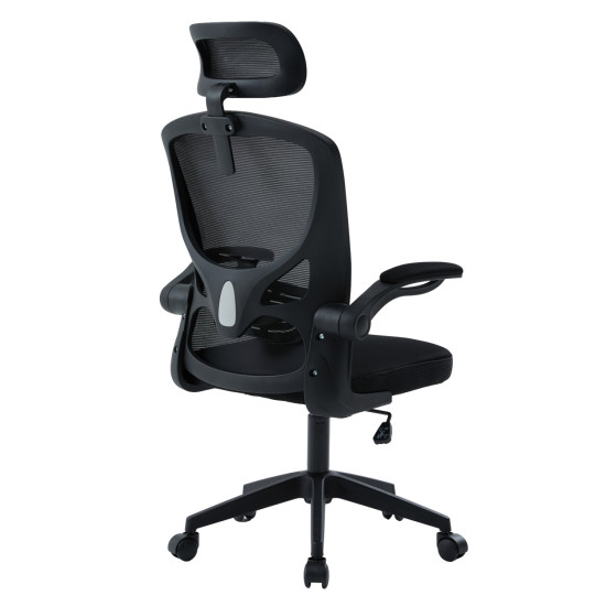 Καρεκλα γραφειου floater hm1230.01 μαυρo mesh & pp 62x62x106-116υεκ **