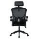 Καρεκλα γραφειου floater hm1230.01 μαυρo mesh & pp 62x62x106-116υεκ **