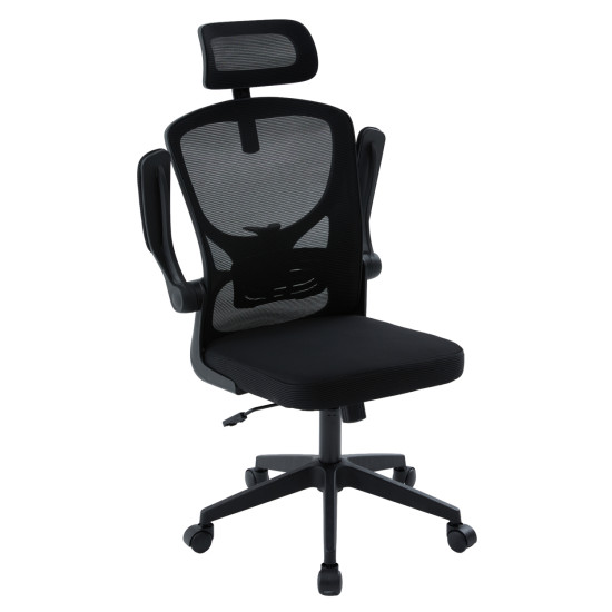 Καρεκλα γραφειου floater hm1230.01 μαυρo mesh & pp 62x62x106-116υεκ **