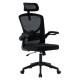 Καρεκλα γραφειου floater hm1230.01 μαυρo mesh & pp 62x62x106-116υεκ **