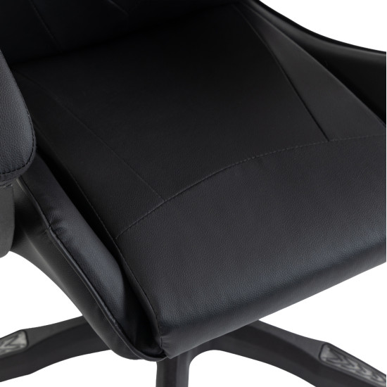 Καρεκλα gaming stratus hm1231.01 μαυρο pvc--με μαξiλαρακια μεσησ/κεφαλησ 62x62x119υεκ **