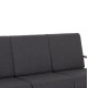 Σετ σαλονι 4τμχ laith hm6551.01 αλουμινιο & μαξιλαρια γκρι **