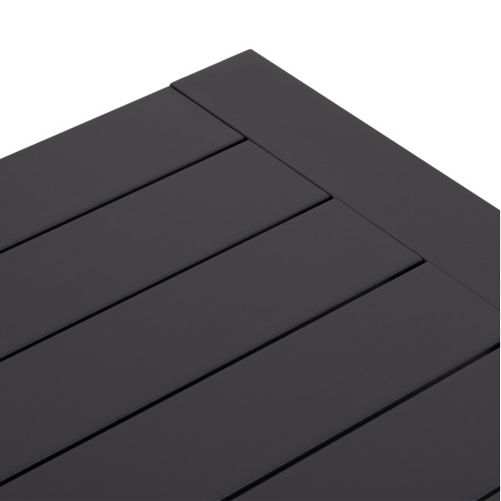 Σετ σαλονι 4τμχ laith hm6551.01 αλουμινιο & μαξιλαρια γκρι **