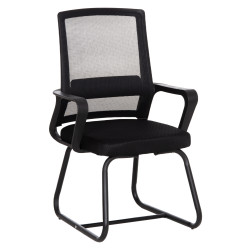 ΚΑΡΕΚΛΑ ΕΠΙΣΚΕΠΤΗ CASTER HM1228.01 PP--MESH--ΜΕΤΑΛΛΟ ΜΑΥΡΟ 46x52x94Υεκ - 2τεμ **