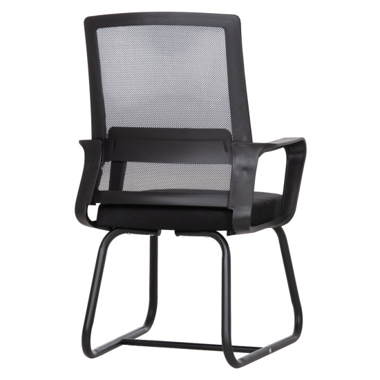 ΚΑΡΕΚΛΑ ΕΠΙΣΚΕΠΤΗ CASTER HM1228.01 PP--MESH--ΜΕΤΑΛΛΟ ΜΑΥΡΟ 46x52x94Υεκ - 2τεμ **