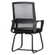 ΚΑΡΕΚΛΑ ΕΠΙΣΚΕΠΤΗ CASTER HM1228.01 PP--MESH--ΜΕΤΑΛΛΟ ΜΑΥΡΟ 46x52x94Υεκ - 2τεμ **