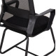 ΚΑΡΕΚΛΑ ΕΠΙΣΚΕΠΤΗ CASTER HM1228.01 PP--MESH--ΜΕΤΑΛΛΟ ΜΑΥΡΟ 46x52x94Υεκ - 2τεμ **