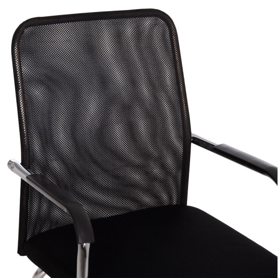 ΚΑΡΕΚΛΑ ΕΠΙΣΚΕΠΤΗ STED HM1232.01 ΜΑΥΡO MESH--ΠΟΔΙΑ/ΜΠΡΑΤΣΑ ΧΡΩΜΙΟΥ 55x59x89Υεκ - 2τεμ **