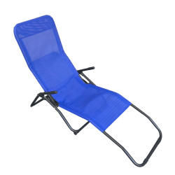 Ξαπλωστρα κουνιστη swingsand hm6553.05 μπλε textilene--μαυρο μεταλλο 143x60x94υεκ **