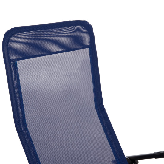 Ξαπλωστρα κουνιστη swingsand hm6553.05 μπλε textilene--μαυρο μεταλλο 143x60x94υεκ ** Ξαπλωστρα κουνιστη swingsand hm6553.05 μπλε textilene--μαυρο μεταλλο 143x60x94υεκ **
