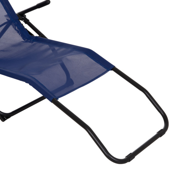 Ξαπλωστρα κουνιστη swingsand hm6553.05 μπλε textilene--μαυρο μεταλλο 143x60x94υεκ ** Ξαπλωστρα κουνιστη swingsand hm6553.05 μπλε textilene--μαυρο μεταλλο 143x60x94υεκ **