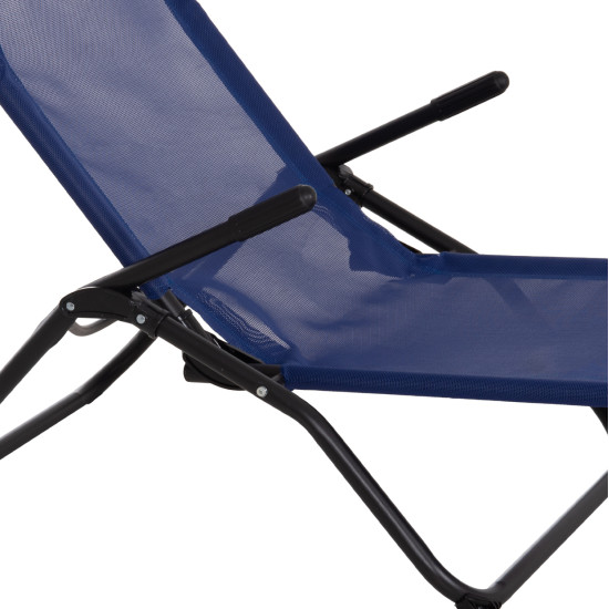 Ξαπλωστρα κουνιστη swingsand hm6553.05 μπλε textilene--μαυρο μεταλλο 143x60x94υεκ ** Ξαπλωστρα κουνιστη swingsand hm6553.05 μπλε textilene--μαυρο μεταλλο 143x60x94υεκ **
