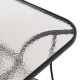 Σετ τραπεζαριασ 5τμχ bruno hm5201.03 μαυρο μεταλλικο & textilene **