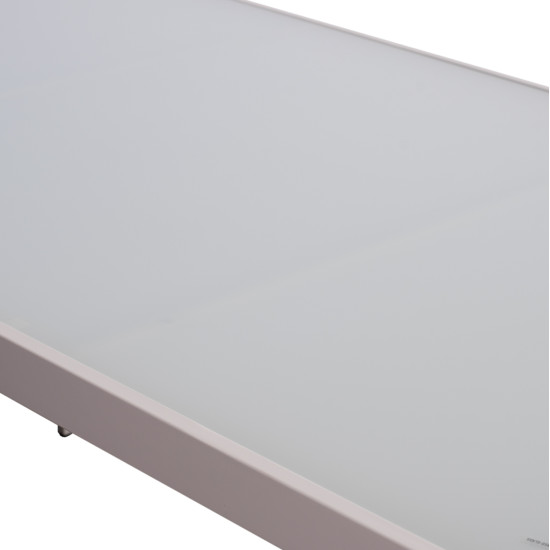 Σετ τραπεζαριασ 7τμχ berg hm10876.03 τραπεζι μεταλ.λευκο--καρεκλεσ αλουμινιου **