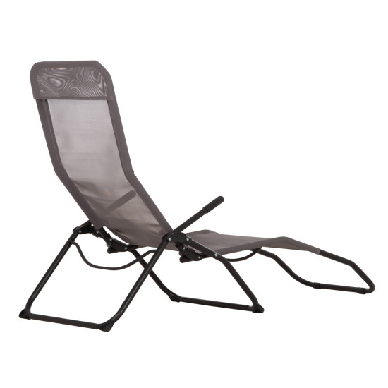 Ξαπλωστρα κουνιστη swingsand hm6553.01 γκρι textilene--μαυρο μεταλλο 143x60x94υεκ ** Ξαπλωστρα κουνιστη swingsand hm6553.01 γκρι textilene--μαυρο μεταλλο 143x60x94υεκ **
