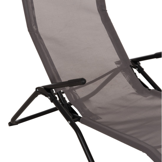 Ξαπλωστρα κουνιστη swingsand hm6553.01 γκρι textilene--μαυρο μεταλλο 143x60x94υεκ ** Ξαπλωστρα κουνιστη swingsand hm6553.01 γκρι textilene--μαυρο μεταλλο 143x60x94υεκ **
