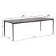 Σετ τραπεζαριασ 9τμχ stad hm10865.01 γκρι αλουμινιο-sintered stone top-olefin **