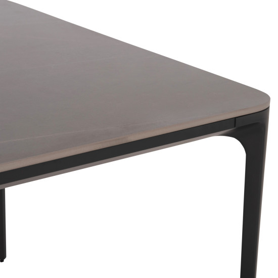 Σετ τραπεζαριασ 9τμχ stad hm10865.01 γκρι αλουμινιο-sintered stone top-olefin **