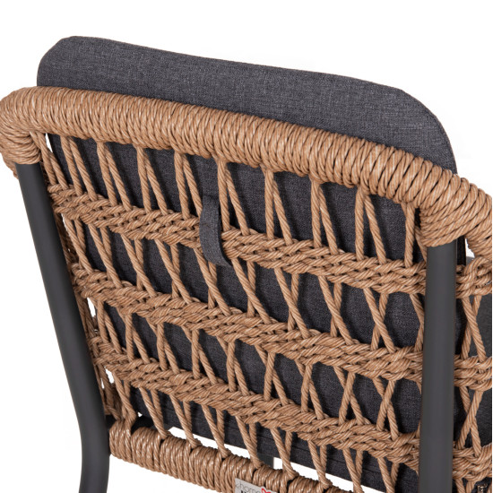 Σετ τραπεζαριασ 9τμχ stad hm10865.01 γκρι αλουμινιο-sintered stone top-olefin **