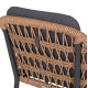 Σετ τραπεζαριασ 9τμχ stad hm10865.01 γκρι αλουμινιο-sintered stone top-olefin **