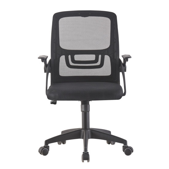 Καρεκλα γραφειου nettis hm1220.01 μαυρo mesh-βαση πολυπροπυλενιου 47x47x109-119υεκ **