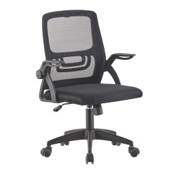 Καρεκλα γραφειου nettis hm1220.01 μαυρo mesh-βαση πολυπροπυλενιου 47x47x109-119υεκ **
