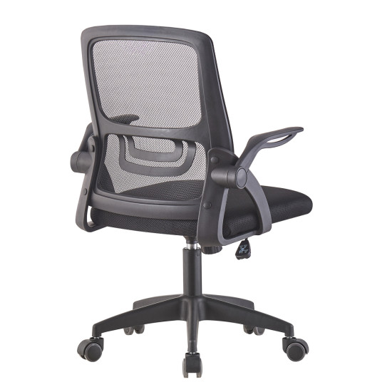 Καρεκλα γραφειου nettis hm1220.01 μαυρo mesh-βαση πολυπροπυλενιου 47x47x109-119υεκ **