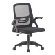 Καρεκλα γραφειου nettis hm1220.01 μαυρo mesh-βαση πολυπροπυλενιου 47x47x109-119υεκ **