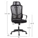 Καρεκλα γραφειου elvar hm1219.01 μαυρo mesh--βαση πολυπροπυλενιου 63x56x125υεκ **