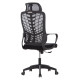 Καρεκλα γραφειου elvar hm1219.01 μαυρo mesh--βαση πολυπροπυλενιου 63x56x125υεκ **