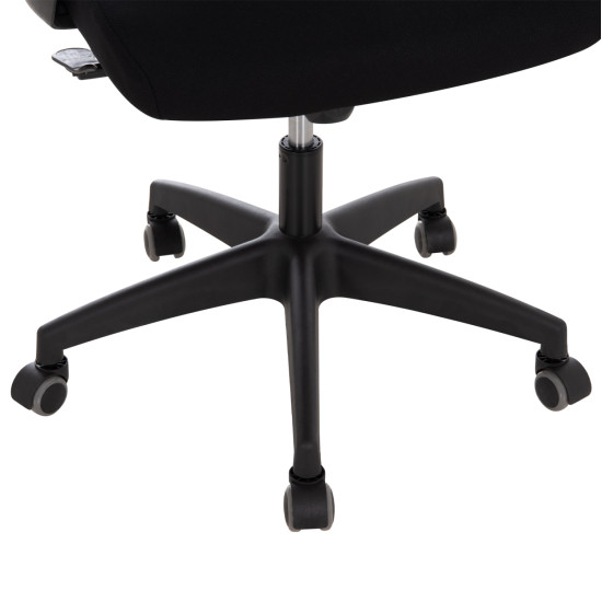 Καρεκλα γραφειου elvar hm1219.01 μαυρo mesh--βαση πολυπροπυλενιου 63x56x125υεκ **