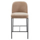 ΣΚΑΜΠΟ ΜΠΑΡ ΜΕΣ.ΥΨΟΥΣ MANIDO HM18427.02 TAUPE ΥΦΑΣΜΑ-ΜΕΤΑΛ.ΜΑΥΡΟΣ ΣΚΕΛΕΤΟΣ 45x55x92Υεκ - 2τεμ **