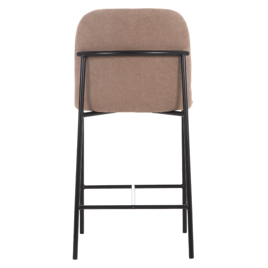 ΣΚΑΜΠΟ ΜΠΑΡ ΜΕΣ.ΥΨΟΥΣ MANIDO HM18427.02 TAUPE ΥΦΑΣΜΑ-ΜΕΤΑΛ.ΜΑΥΡΟΣ ΣΚΕΛΕΤΟΣ 45x55x92Υεκ - 2τεμ **