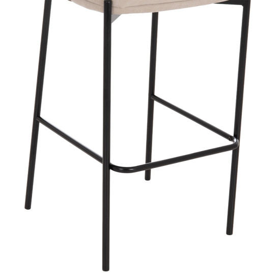 ΣΚΑΜΠΟ ΜΠΑΡ DETTON HM18430.02 ΜΠΕΖ/ΚΑΦΕ ΥΦΑΣΜΑ-ΜΕΤΑΛ.ΜΑΥΡΟΣ ΣΚΕΛΕΤΟΣ 55x50x97Υεκ - 2τεμ **