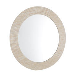Καθρεπτησ τοιχου fonte hm4880 πλαισιο mdf με pvc σε χρωματισμο τραβερτινασ φ80εκ. **