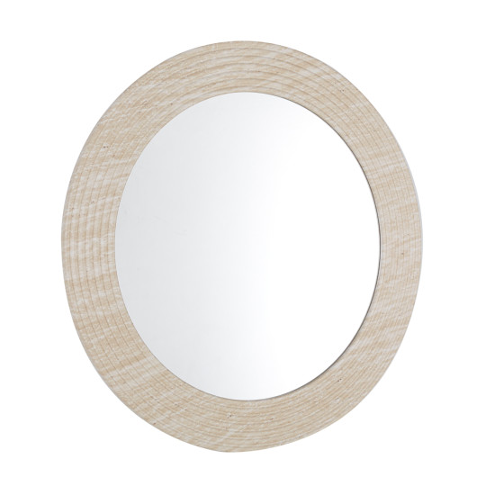 Καθρεπτησ τοιχου fonte hm4880 πλαισιο mdf με pvc σε χρωματισμο τραβερτινασ φ80εκ. **