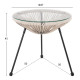 Σετ εξωτερικου χωρου 3τμχ acapulco hm11861.03 p.e.rattan εκρου-μεταλλο σε μαυρο ** Σετ εξωτερικου χωρου 3τμχ acapulco hm11861.03 p.e.rattan εκρου-μεταλλο σε μαυρο **
