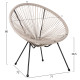 Σετ εξωτερικου χωρου 3τμχ acapulco hm11861.03 p.e.rattan εκρου-μεταλλο σε μαυρο ** Σετ εξωτερικου χωρου 3τμχ acapulco hm11861.03 p.e.rattan εκρου-μεταλλο σε μαυρο **