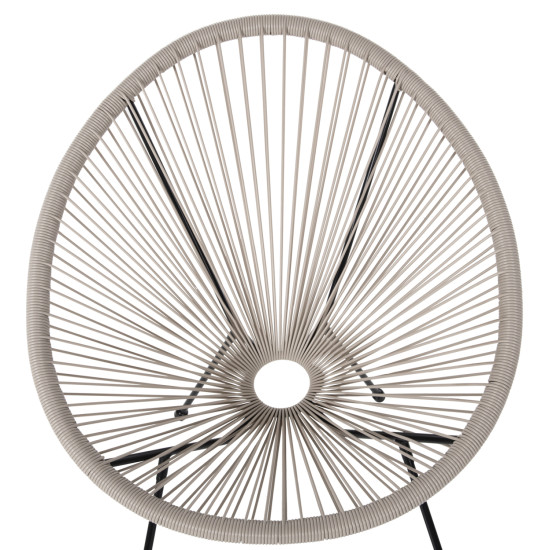 Σετ εξωτερικου χωρου 3τμχ acapulco hm11861.03 p.e.rattan εκρου-μεταλλο σε μαυρο ** Σετ εξωτερικου χωρου 3τμχ acapulco hm11861.03 p.e.rattan εκρου-μεταλλο σε μαυρο **