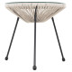 Σετ εξωτερικου χωρου 3τμχ acapulco hm11861.03 p.e.rattan εκρου-μεταλλο σε μαυρο ** Σετ εξωτερικου χωρου 3τμχ acapulco hm11861.03 p.e.rattan εκρου-μεταλλο σε μαυρο **