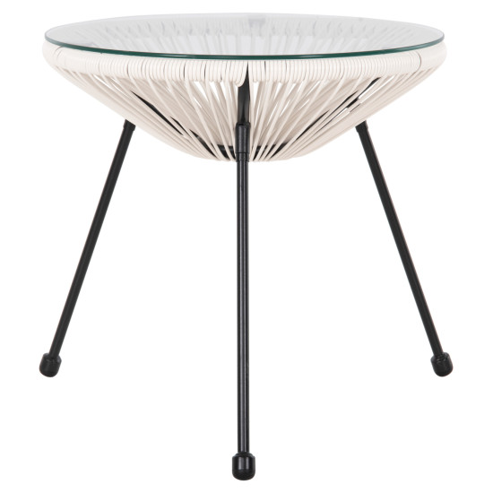 Σετ εξωτερικου χωρου 3τμχ acapulco hm11861.12 p.e.rattan λευκο-μεταλλο σε μαυρο ** Σετ εξωτερικου χωρου 3τμχ acapulco hm11861.12 p.e.rattan λευκο-μεταλλο σε μαυρο **