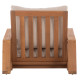 Πολυθρονα lounge mirex hm6641 ξυλο ακακιασ φυσικο-εκρου μαξιλαρια 80x96x62υεκ **