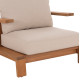 Πολυθρονα lounge mirex hm6641 ξυλο ακακιασ φυσικο-εκρου μαξιλαρια 80x96x62υεκ **